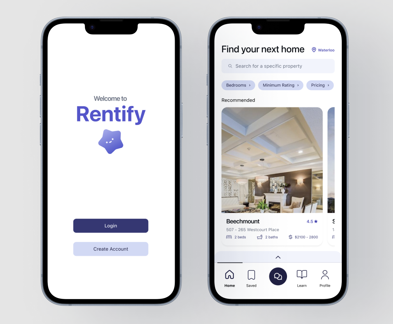 A laptop mockup of a website
