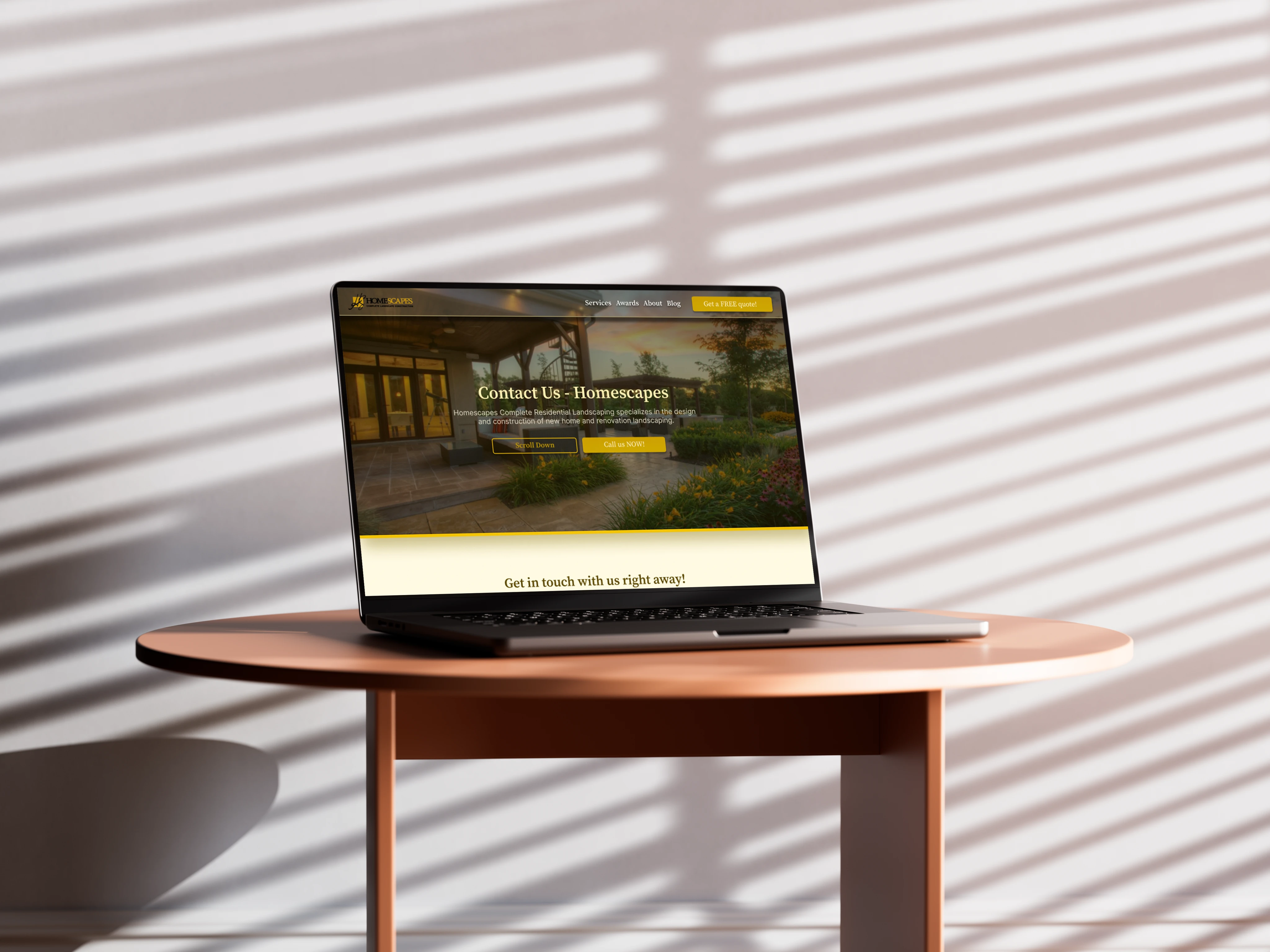 Homescapes contact page