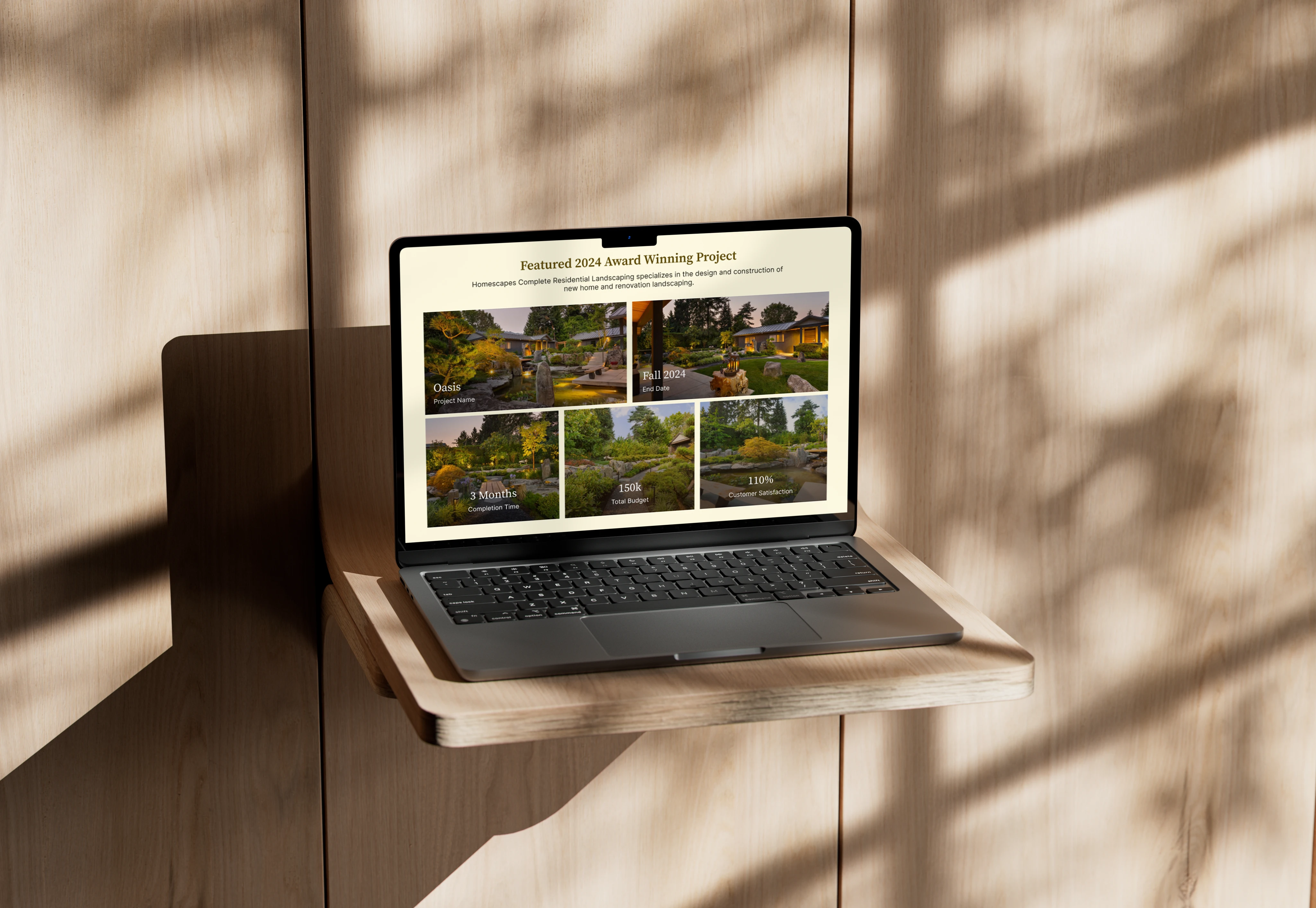 Homescapes project section