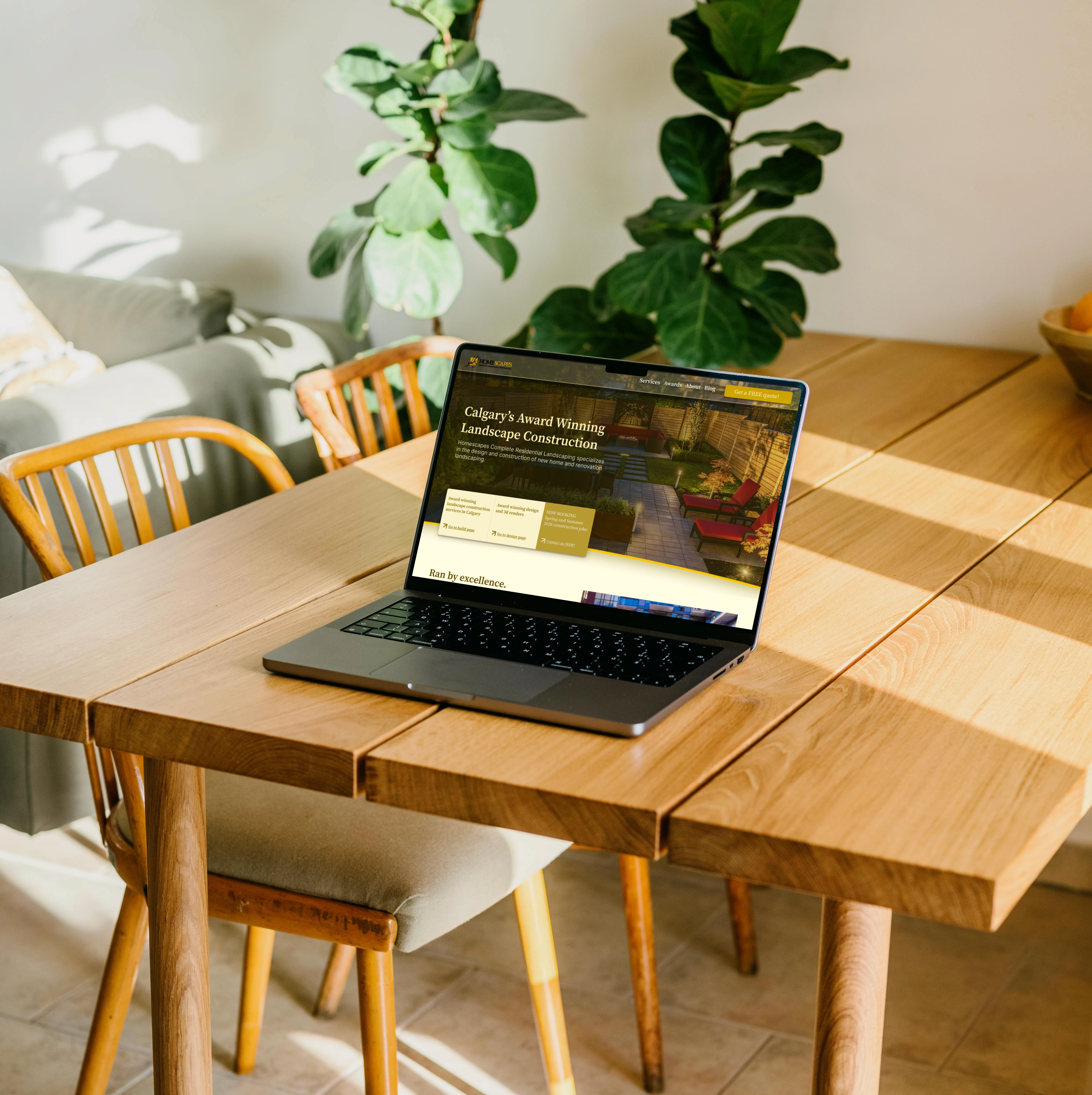 Homescapes website redesign