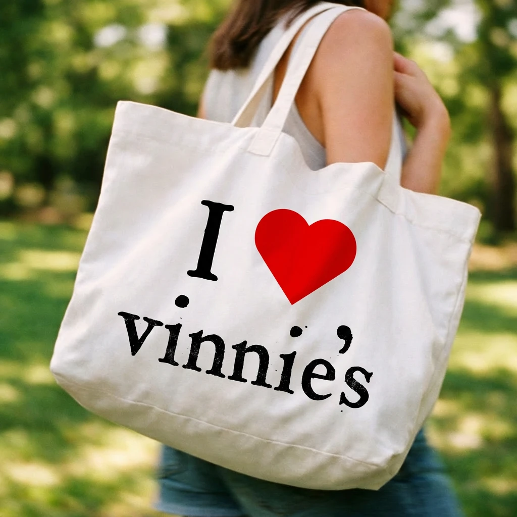 Vinnie's branded bag