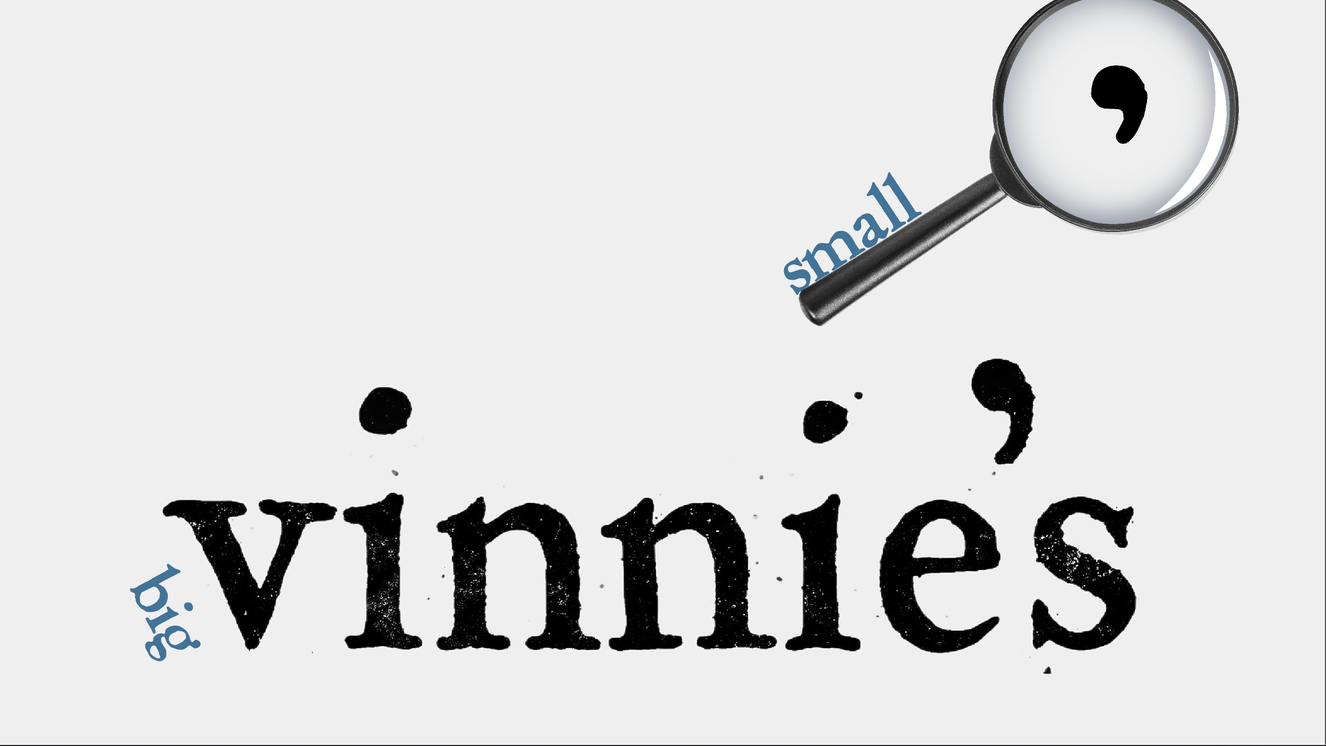 Vinnie's logo — big and small versions