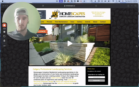 Original Homescapes layout before redesign